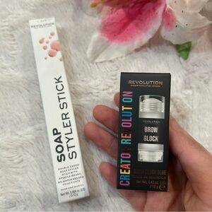 Revolution Soap Styler Stick and Brow Block Duo